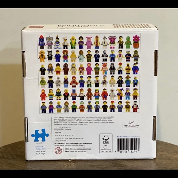 NEW 2020 LEGO Minifigure 1000 Piece Puzzle 25x20 SEALED activity - Picture 2 of 6